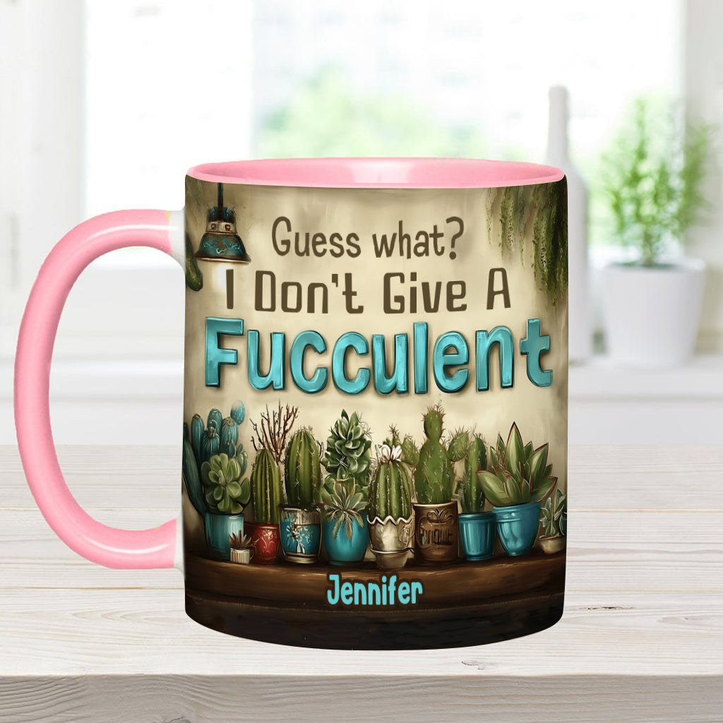 Guess What? - Personalized Gardening Accent Mug