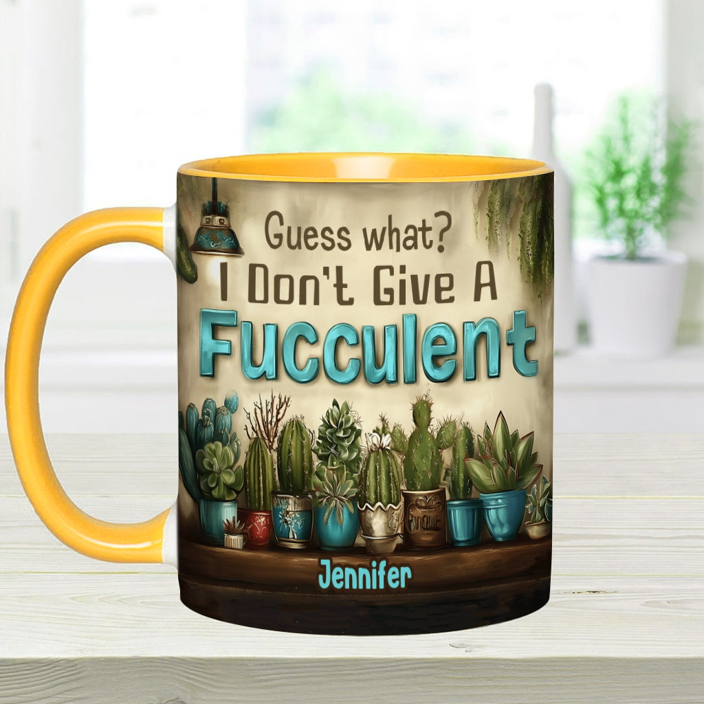 Guess What? - Personalized Gardening Accent Mug