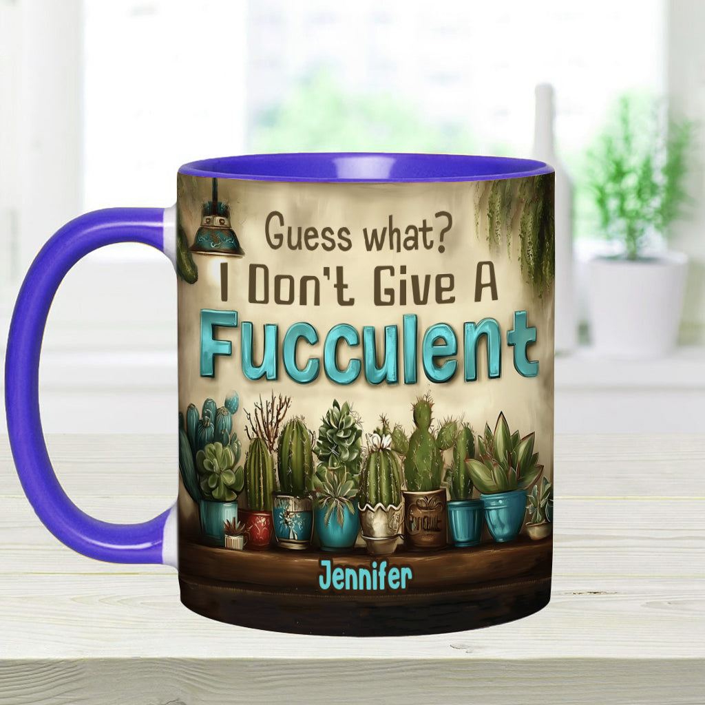 Guess What? - Personalized Gardening Accent Mug