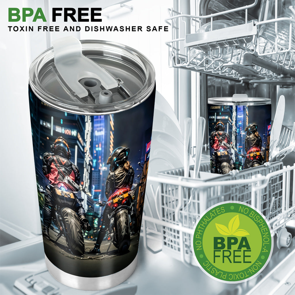 It's You & Me - Personalized Biker Tumbler