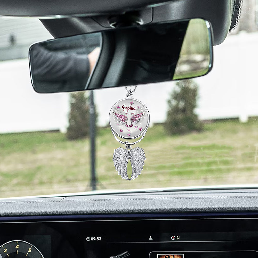 Deine Flügel waren bereit, doch mein Herz nicht – Personalisierter Gedenkflügel-Anhänger