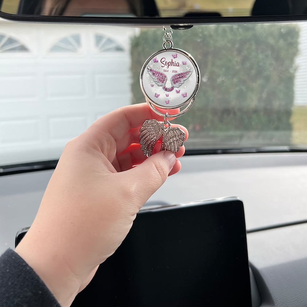 Deine Flügel waren bereit, doch mein Herz nicht – Personalisierter Gedenkflügel-Anhänger