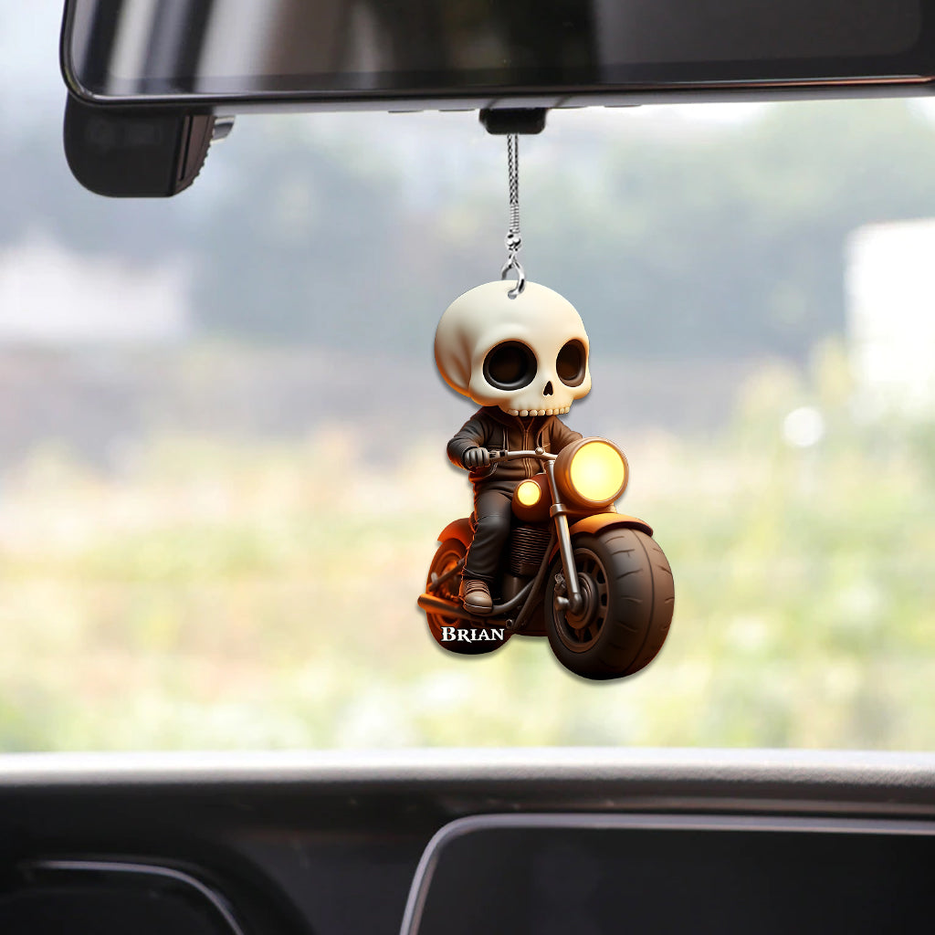Stylish Biker - Personalized Biker Car Ornament
