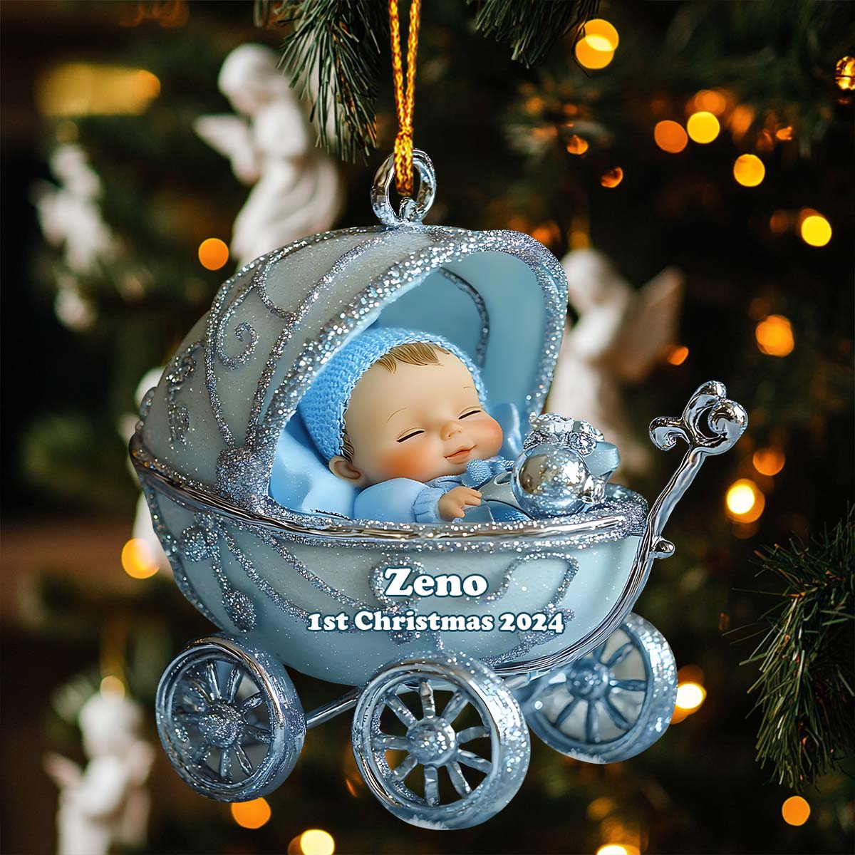 Erstes Weihnachtsfest für Babys – Personalisierter Familienschmuck