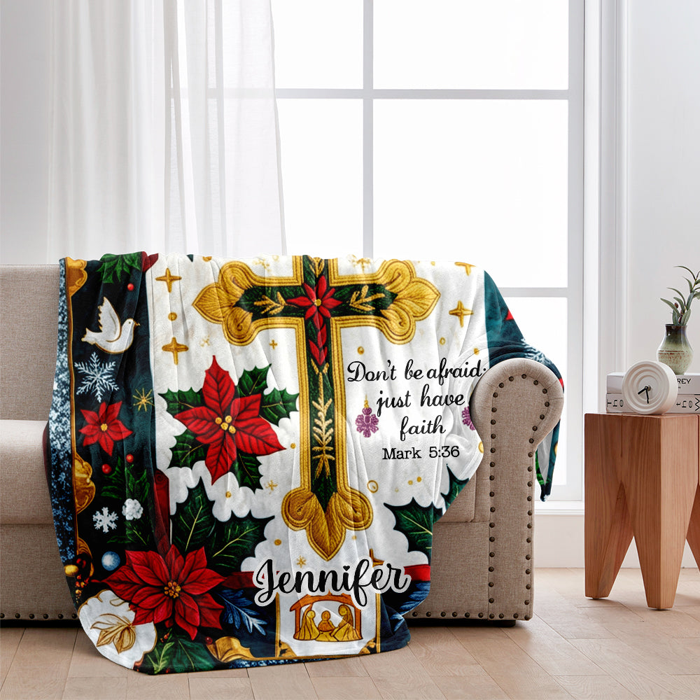 Just Have Faith - Personalized Christian Blanket