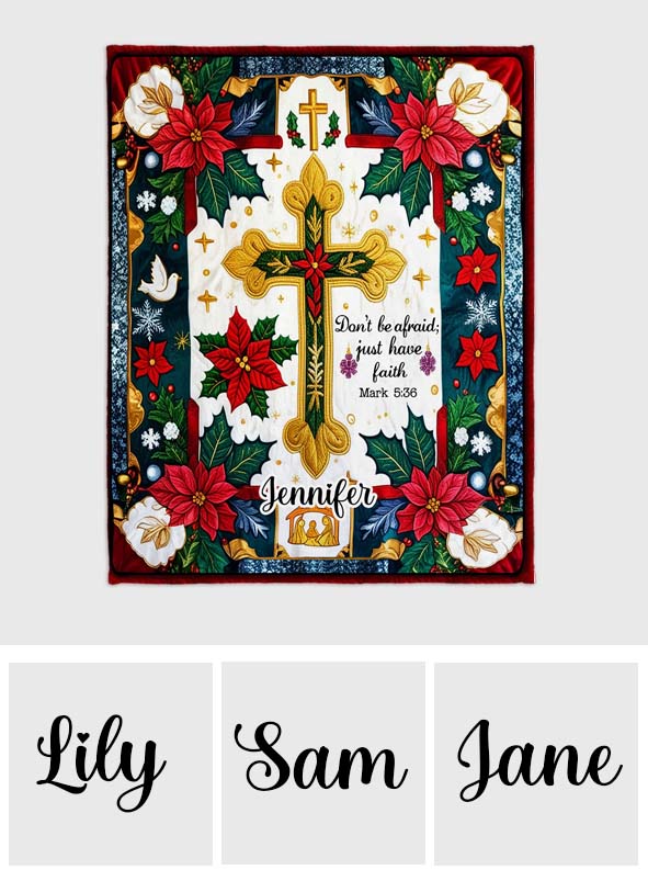 Just Have Faith - Personalized Christian Blanket