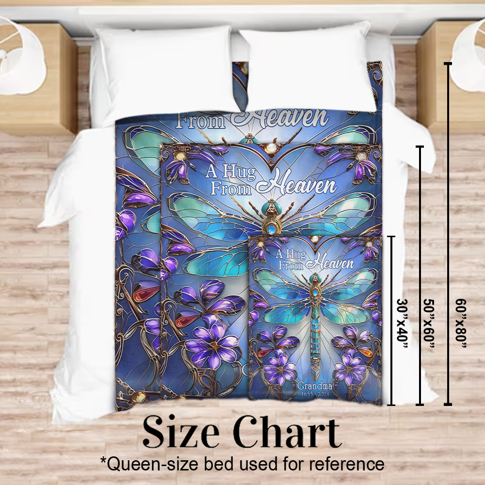 A Hug From Heaven - Personalized Memorial Blanket
