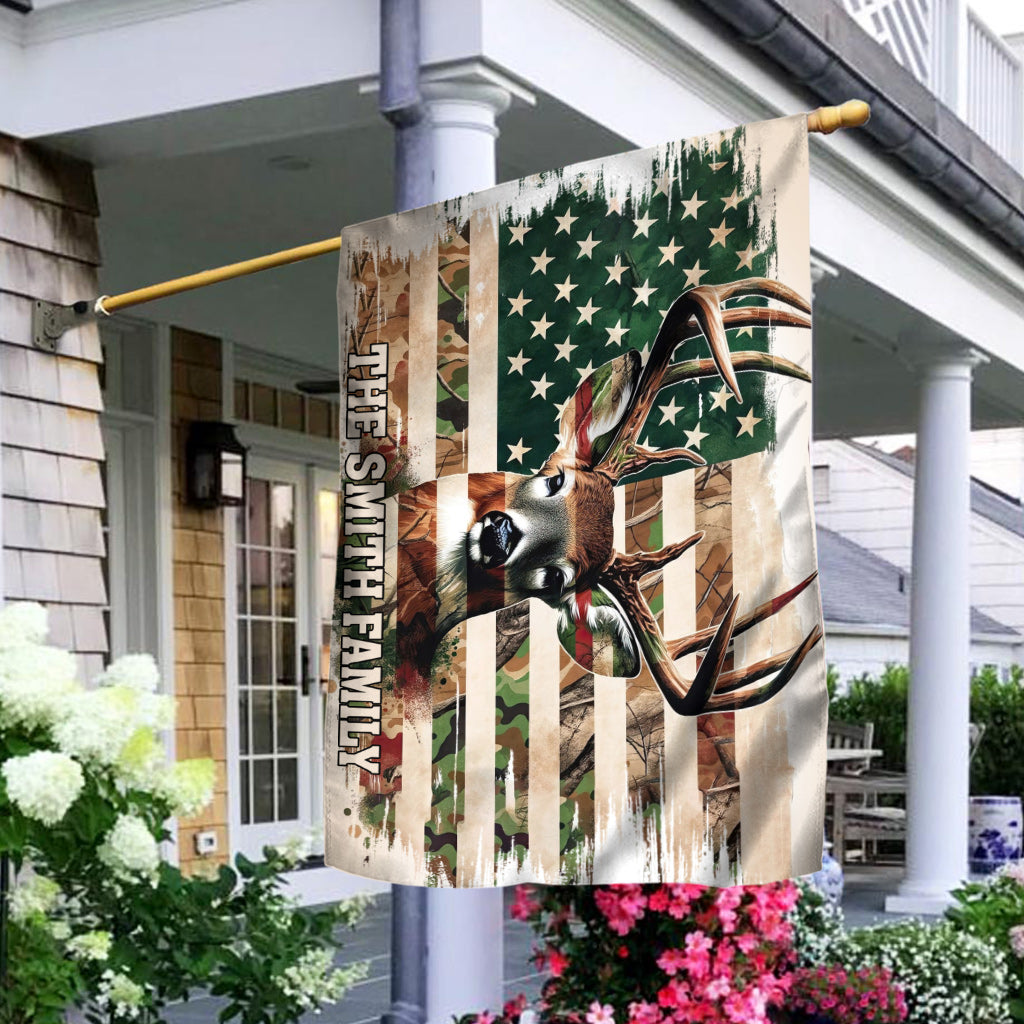 Jägerfamilie - Personalisierte Jagdhausflagge