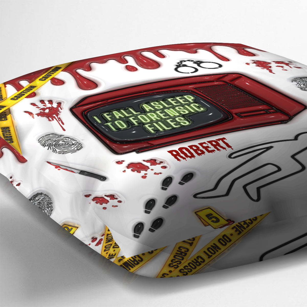 Ich schlafe für forensische Akten ein – personalisiertes Dekokissen
