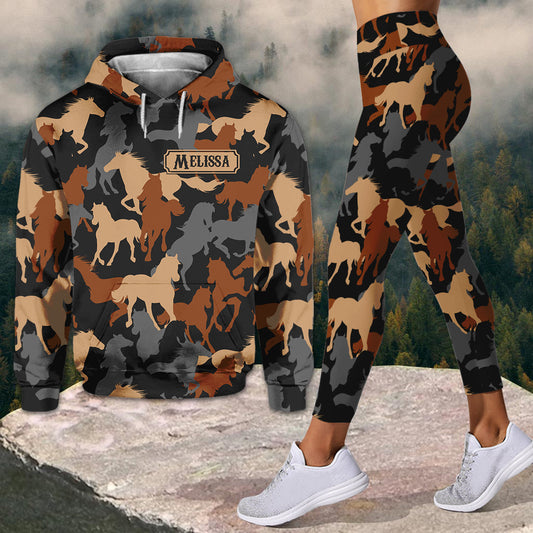 Pferdeliebe – Personalisierter Pferde-Hoodie und Leggings