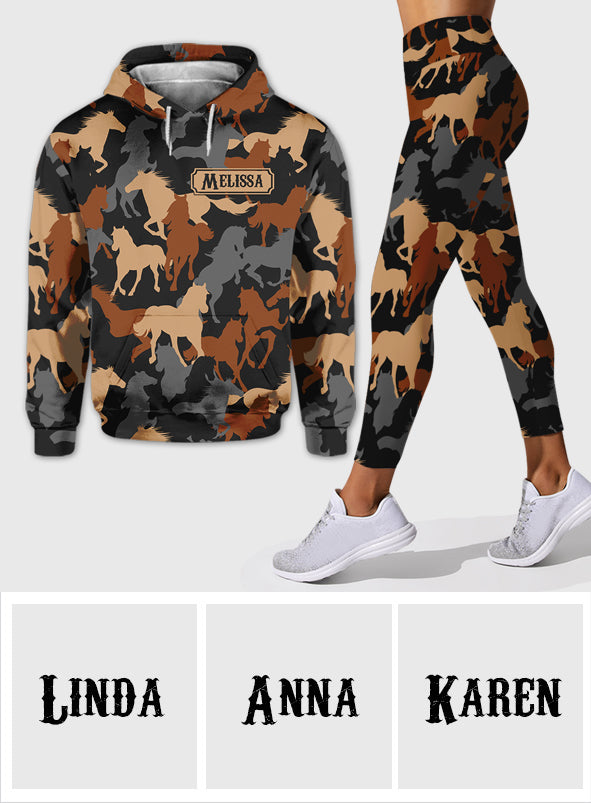 Pferdeliebe – Personalisierter Pferde-Hoodie und Leggings
