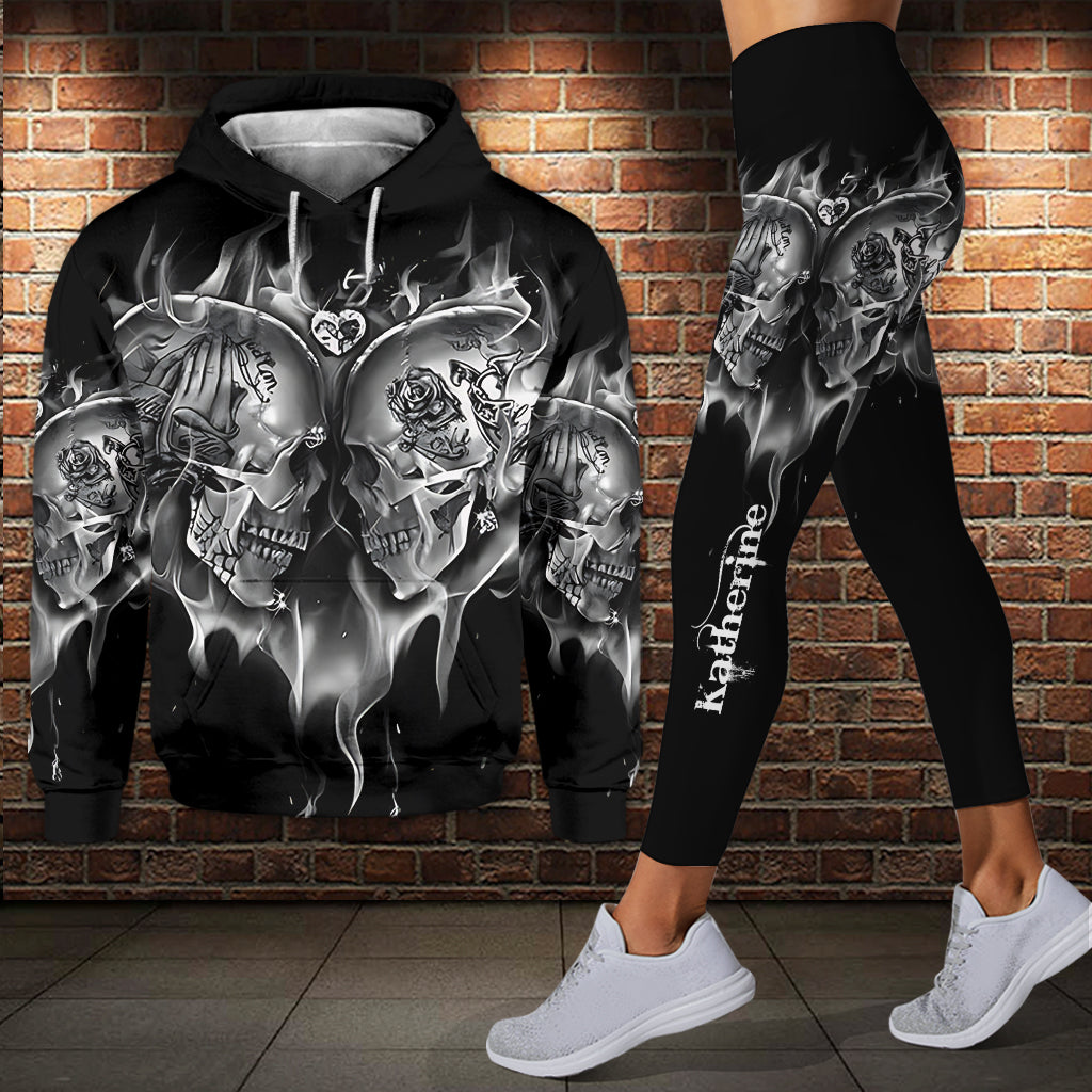 Liebe Totenköpfe – Personalisierter Totenkopf-Hoodie und Leggings
