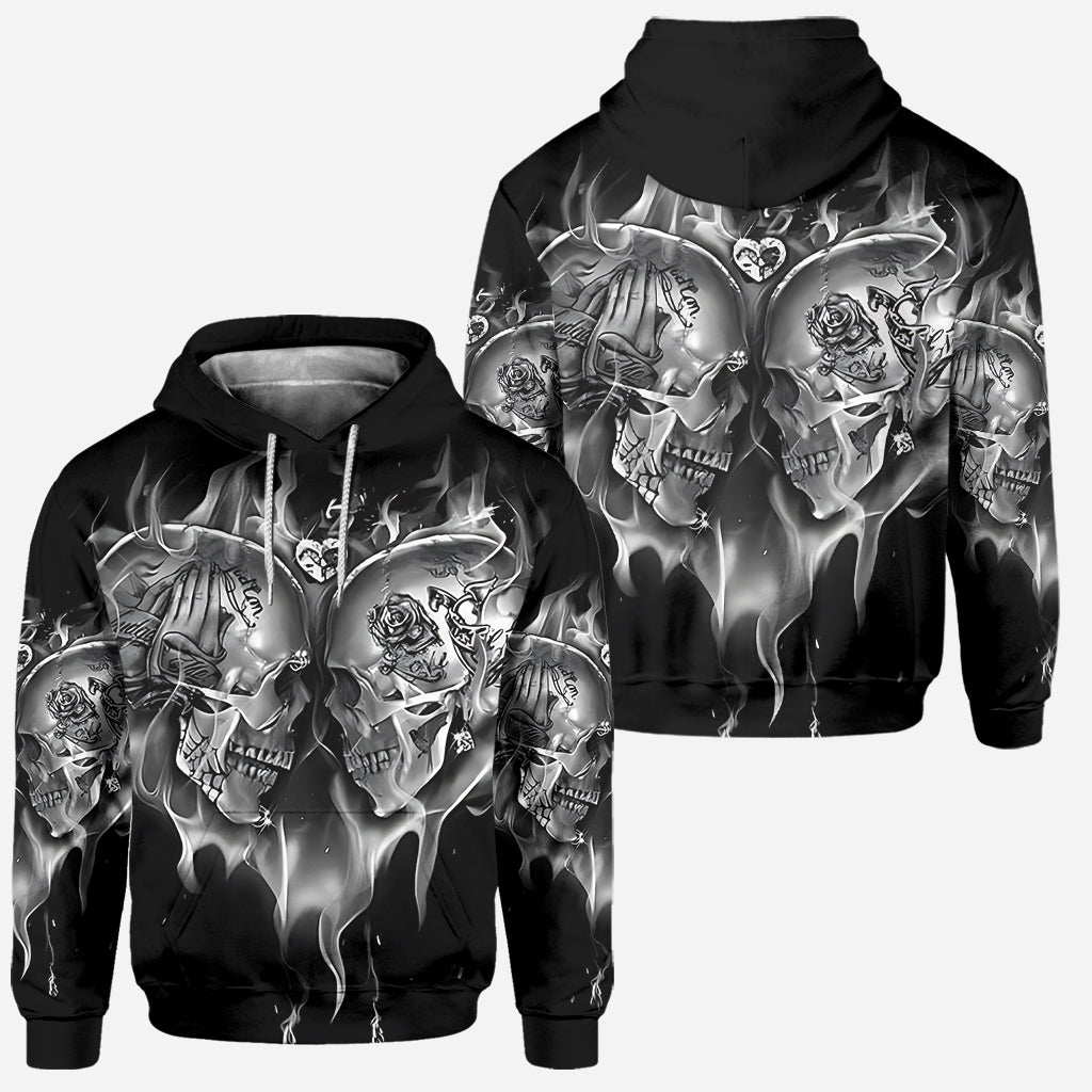 Liebe Totenköpfe – Personalisierter Totenkopf-Hoodie und Leggings