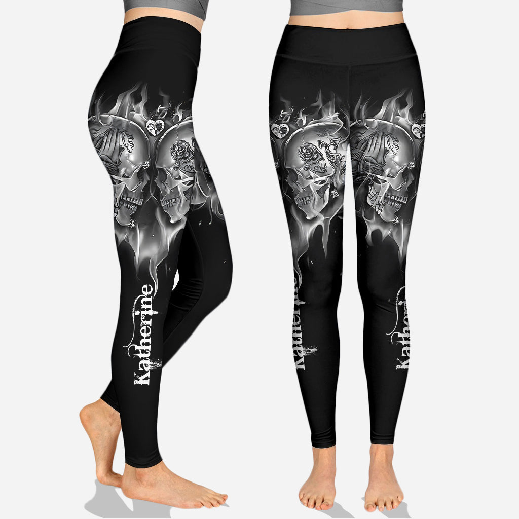 Liebe Totenköpfe – Personalisierter Totenkopf-Hoodie und Leggings