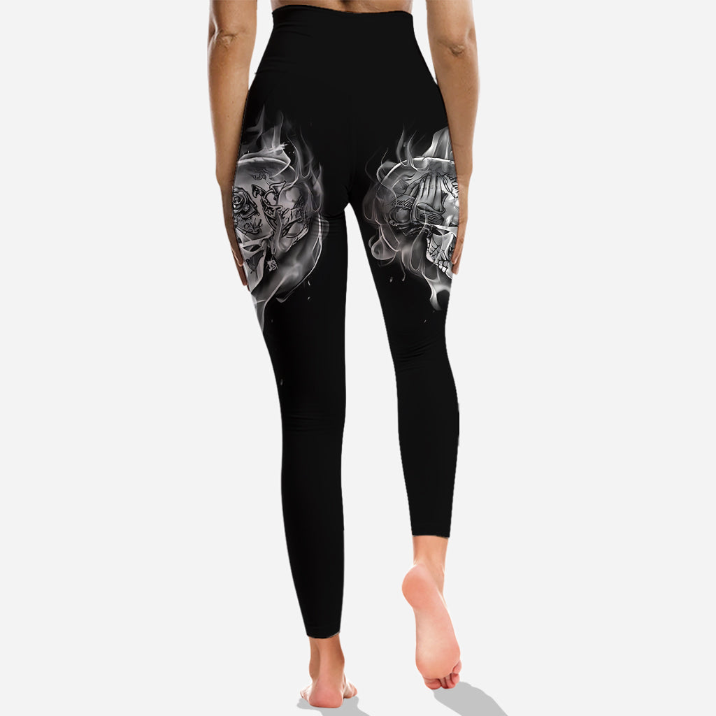 Liebe Totenköpfe – Personalisierter Totenkopf-Hoodie und Leggings