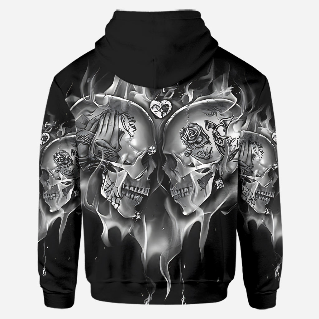 Liebe Totenköpfe – Personalisierter Totenkopf-Hoodie und Leggings