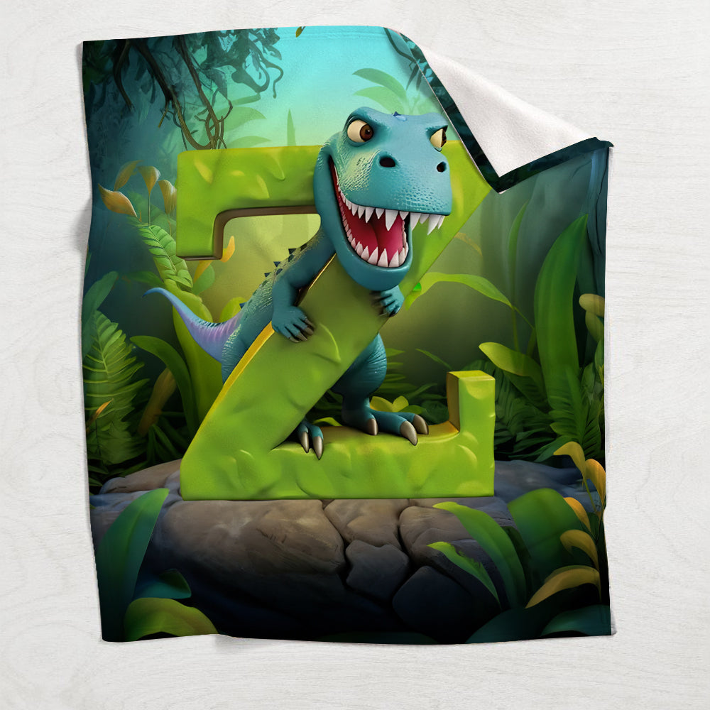 Love Dinosaurs - Personalized Kid Blanket