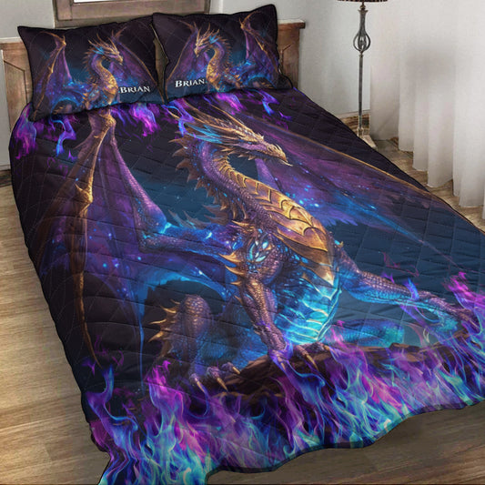 Love Dragons - Personalized Dragon Quilt Set