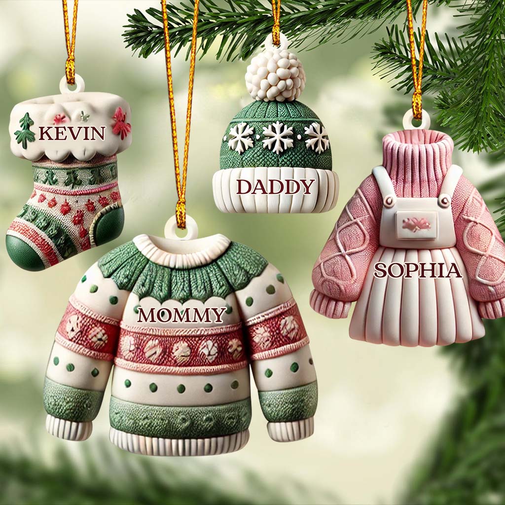 Weihnachtsmütze - Personalisierter Familienschmuck