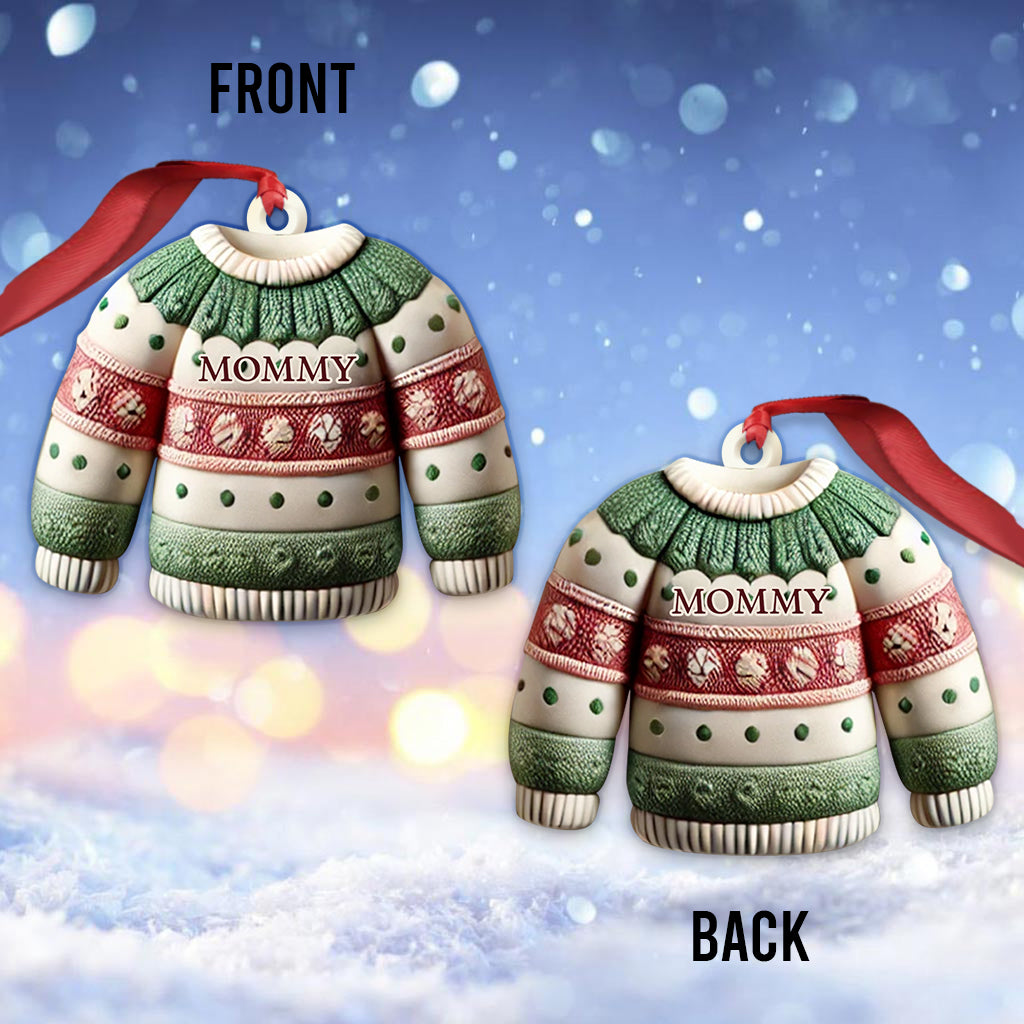 Winter Beanie Hat Christmas - Personalized Family Ornament