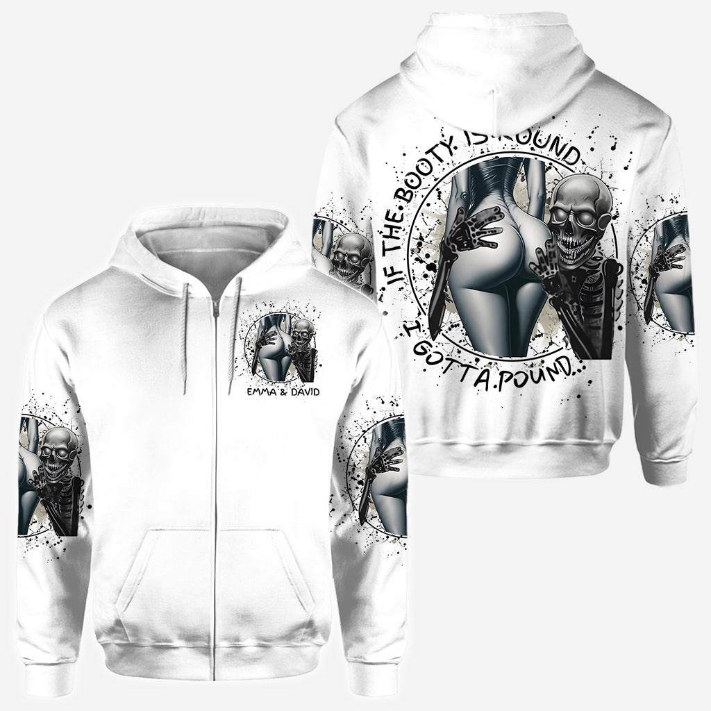 Wenn der Po rund ist, muss ich ihn ficken – personalisiertes Totenkopf-Shirt