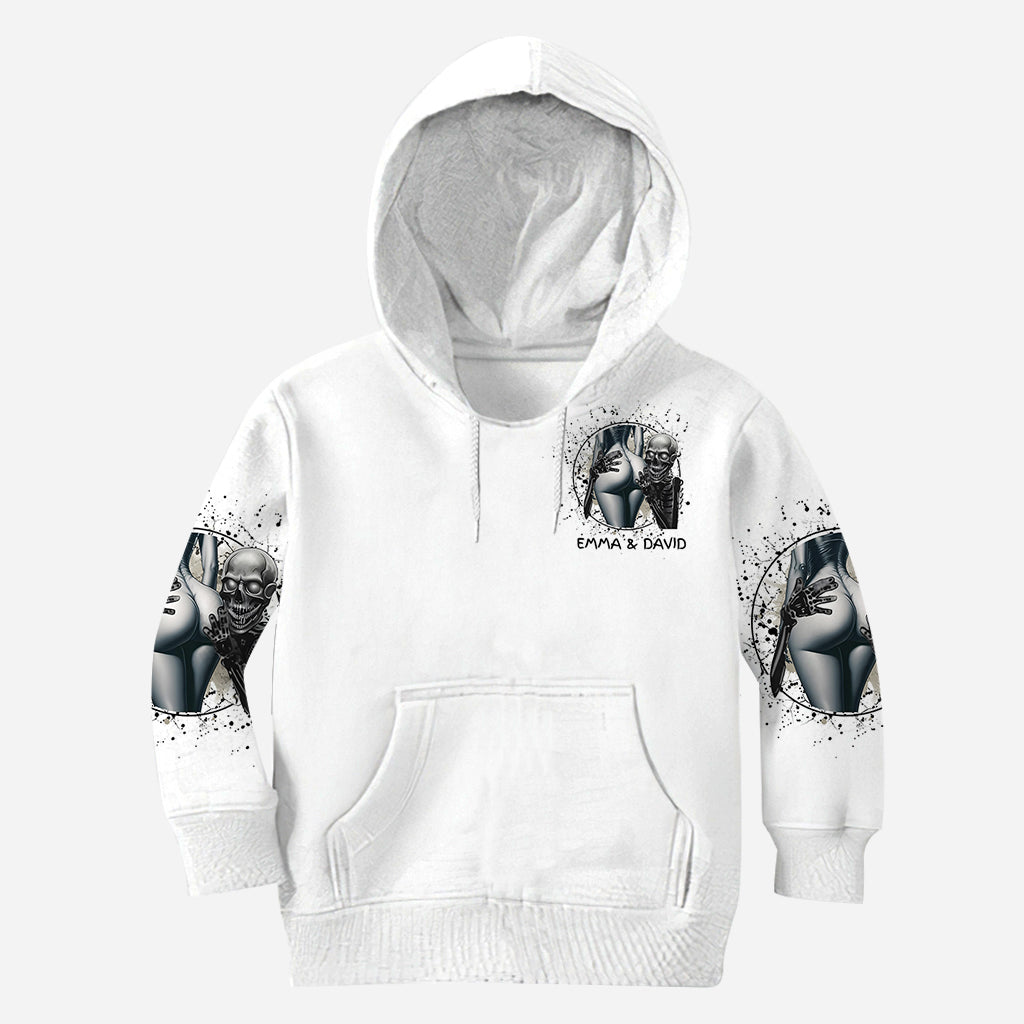 Wenn der Po rund ist, muss ich ihn ficken – personalisiertes Totenkopf-Shirt