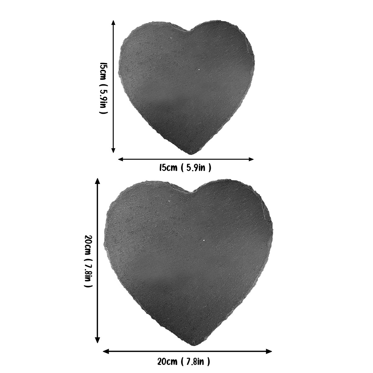 Gemeinsam alt werden – personalisierter herzförmiger Stein für Paare