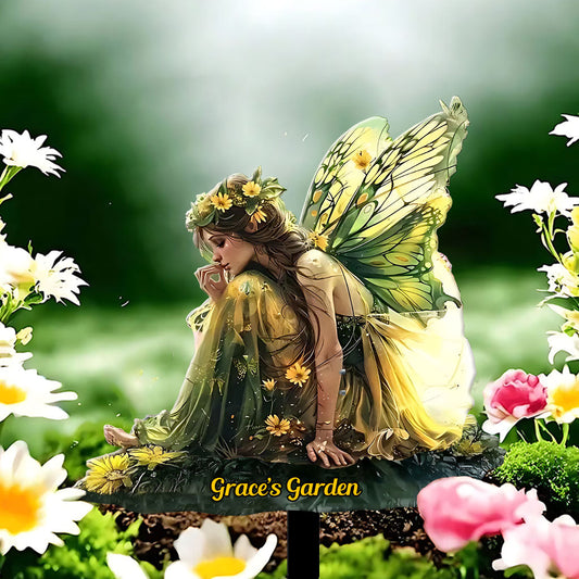 Gartenfee – Personalisierte Gartendekoration aus Metall