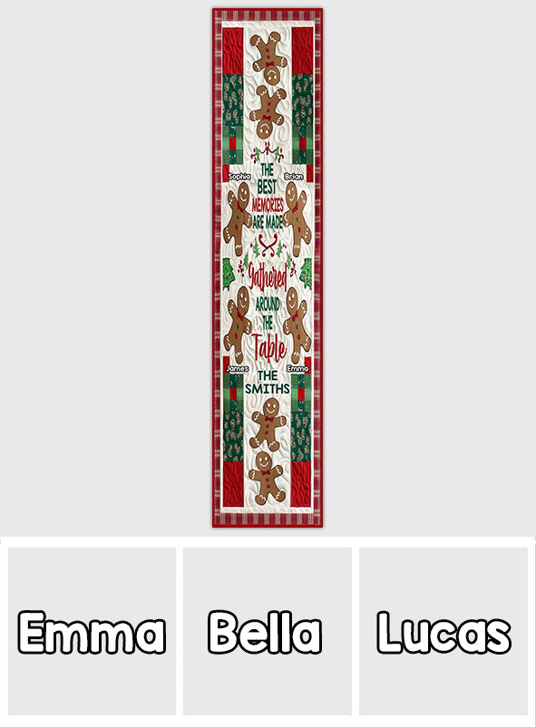 The Best Memories Are Made Around The Table - Personalized Family Table Runner