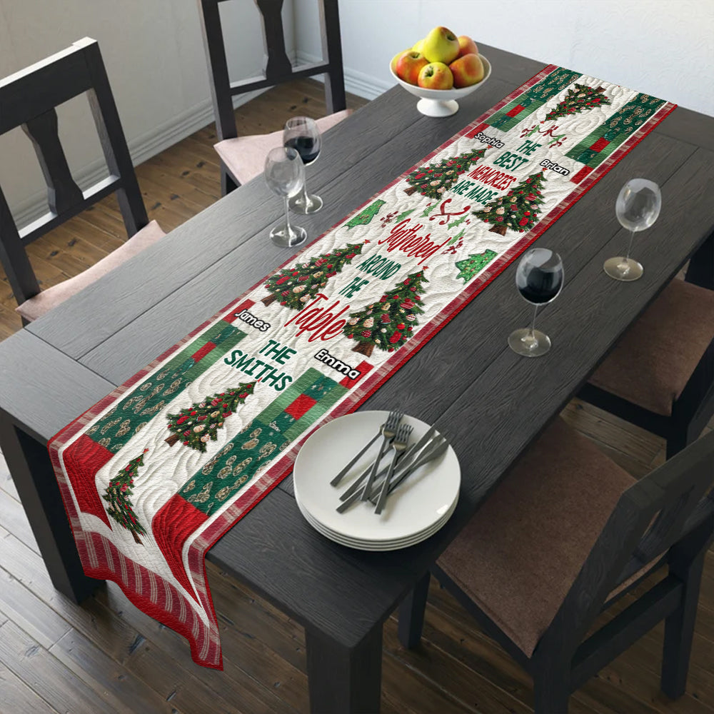 Die schönsten Erinnerungen – Personalisierter Tischläufer für die Familie