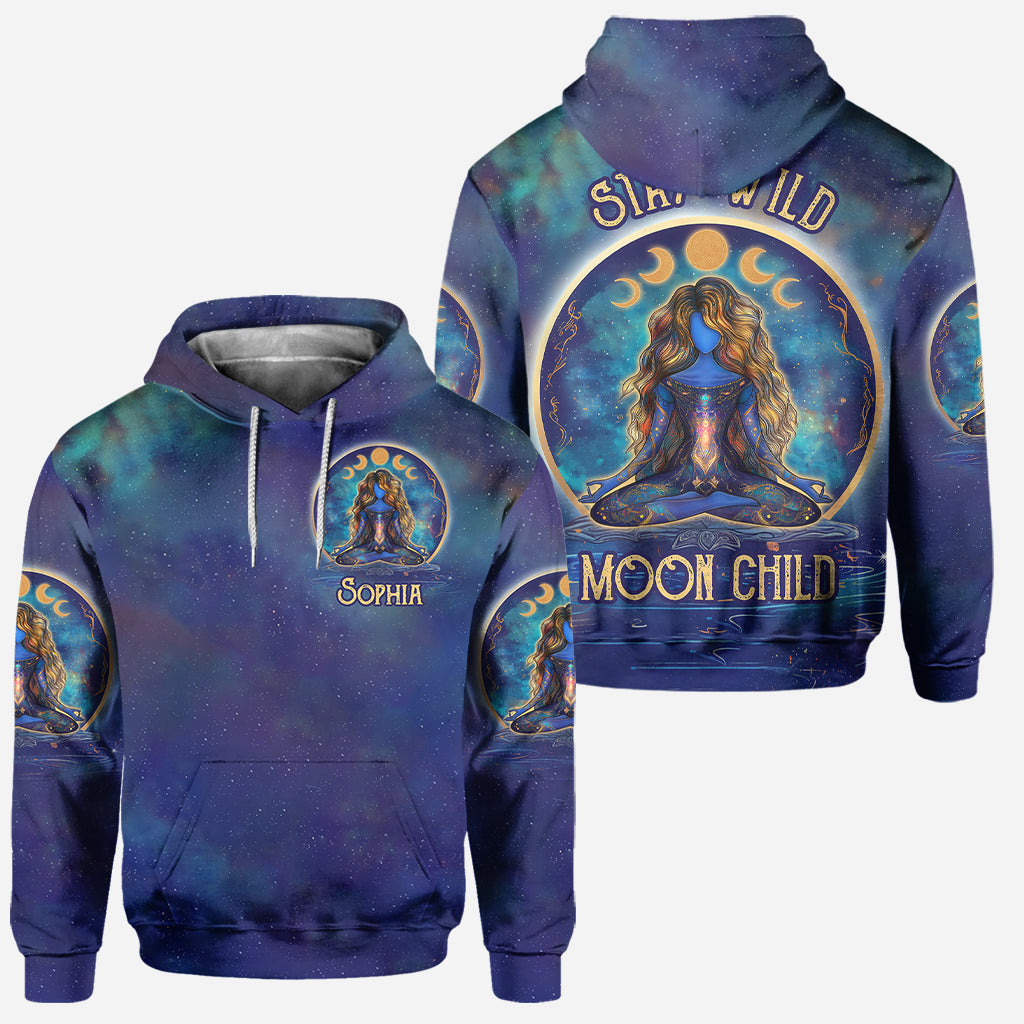 Stay Wild Moon Child - Personalized Yoga Hoodie and Leggings