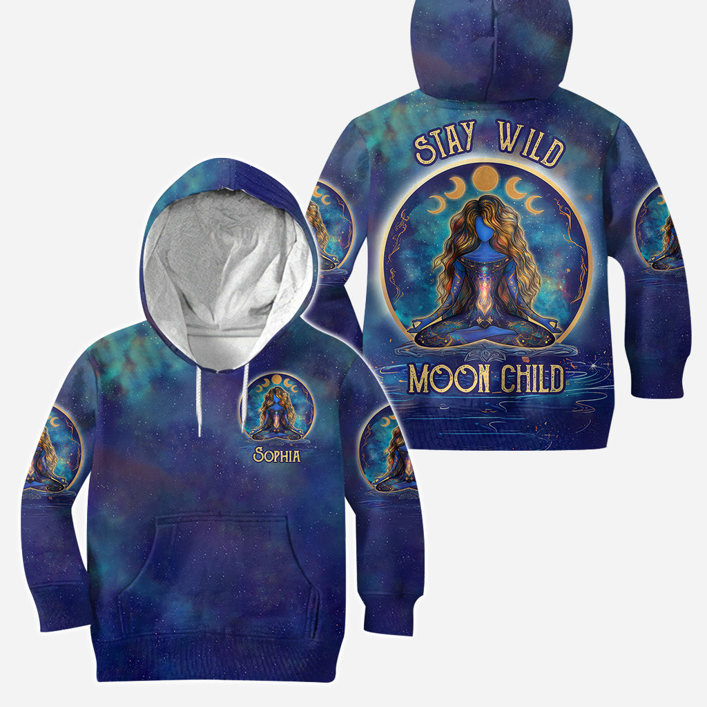 Stay Wild Moon Child - Personalized Yoga Hoodie and Leggings
