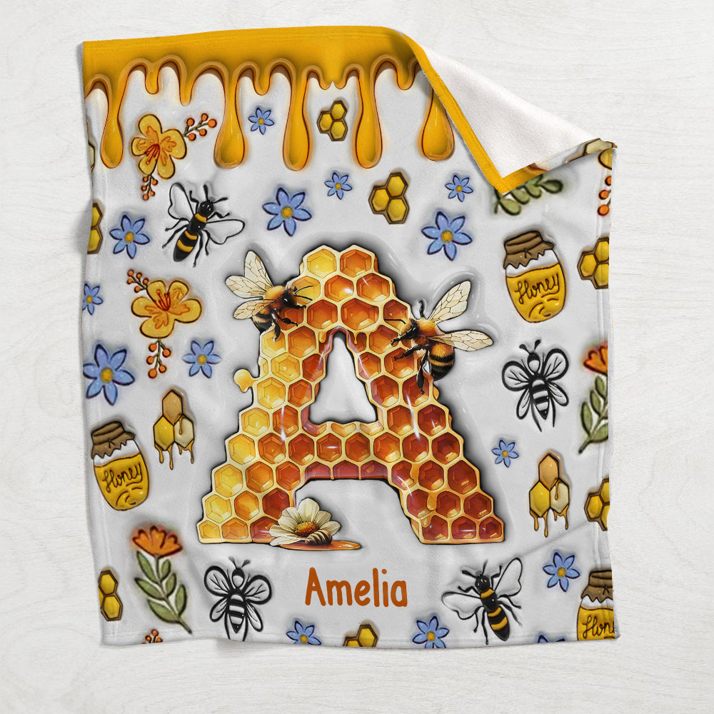 Wunderschöner Bienenbrief – personalisierte Gartendecke