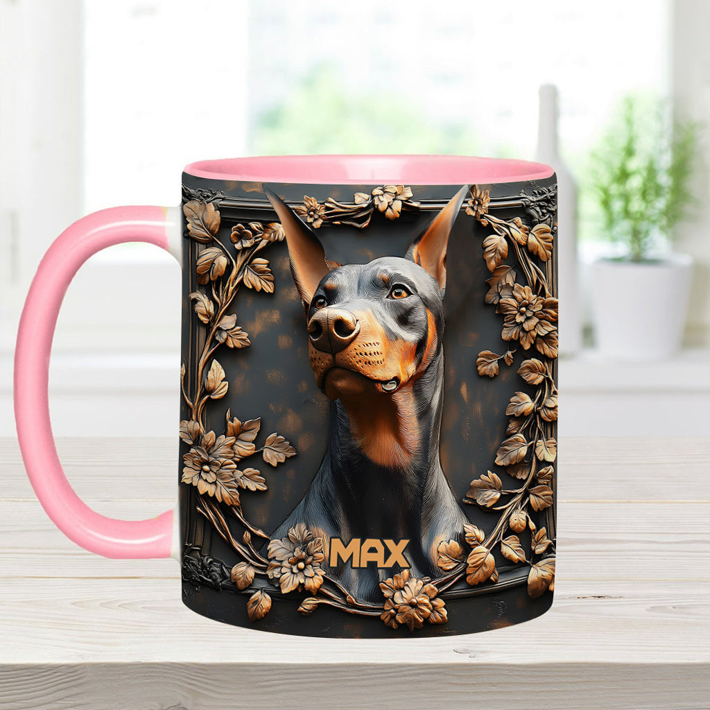 Strong Doberman - Personalized Dog Accent Mug