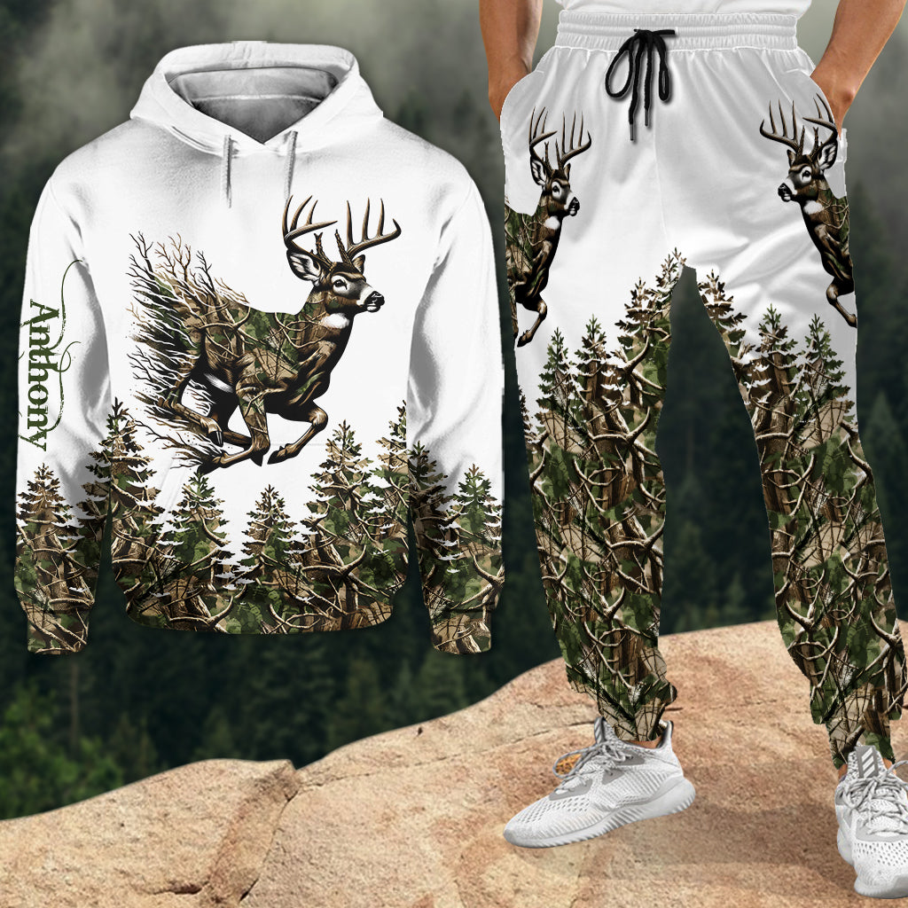 Hirschjagd – Personalisierter Jagd-Hoodie und Jogginghose