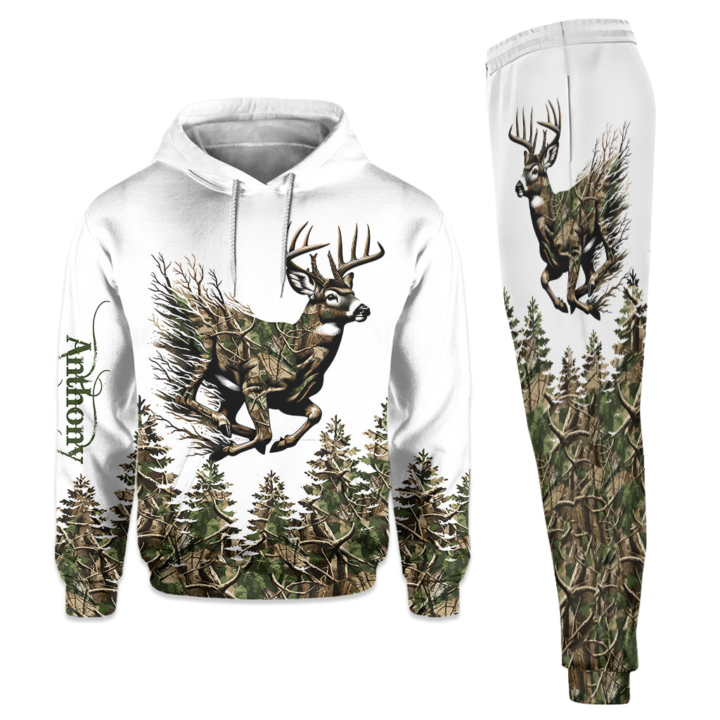 Hirschjagd – Personalisierter Jagd-Hoodie und Jogginghose