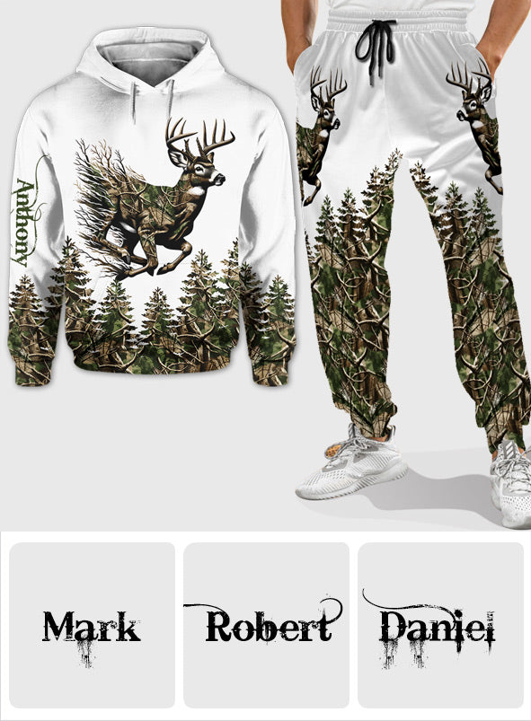 Hirschjagd – Personalisierter Jagd-Hoodie und Jogginghose