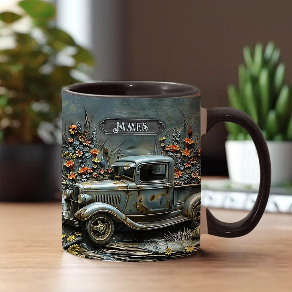 Klassisches Auto - Personalisierte Tasse mit Muscle-Car-Motiv