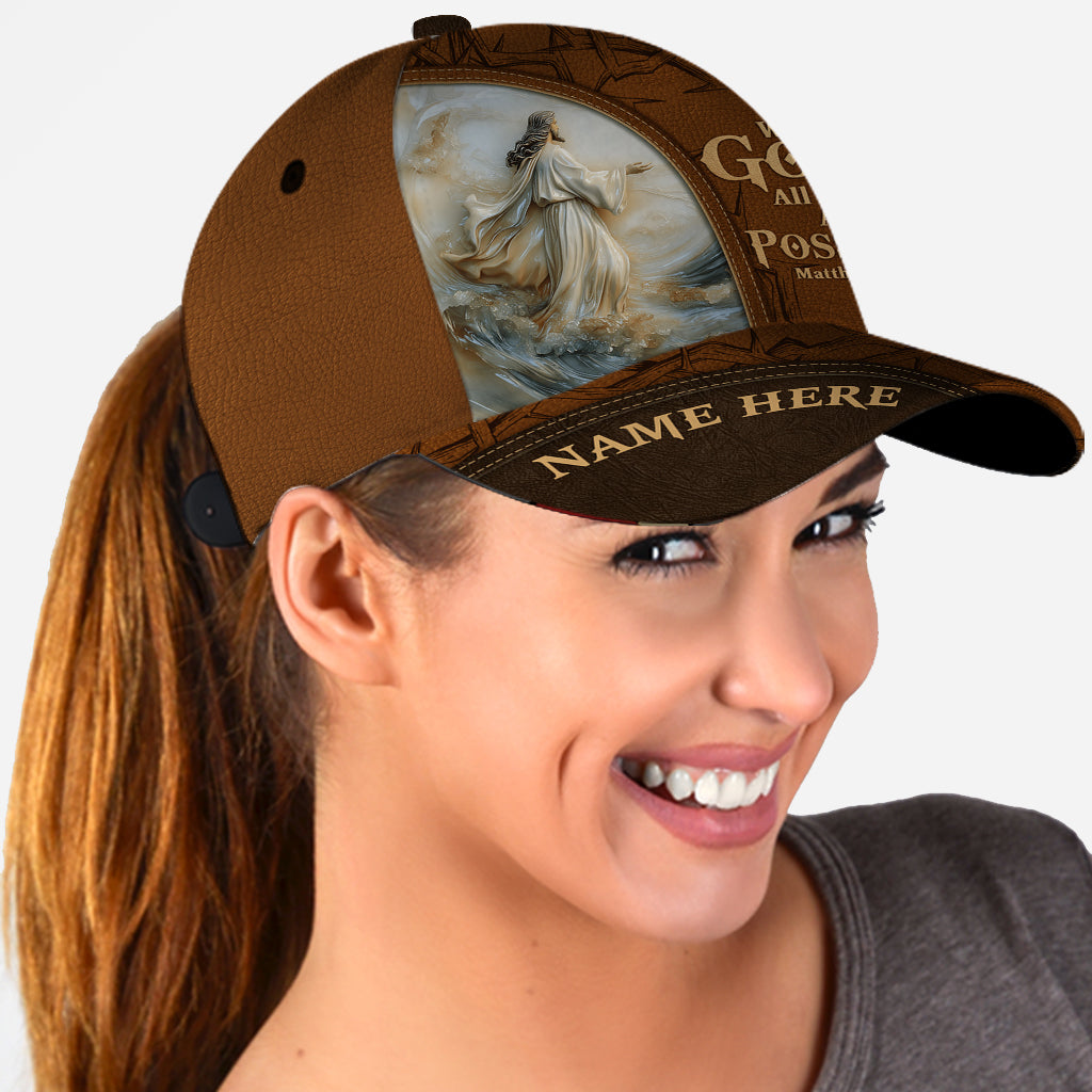 With God All Things Are Possible - Personalized Christian Classic Cap