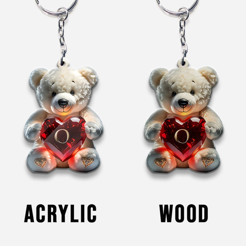 Niedlicher Bärenbrief – personalisierter Kinder-Schlüsselanhänger