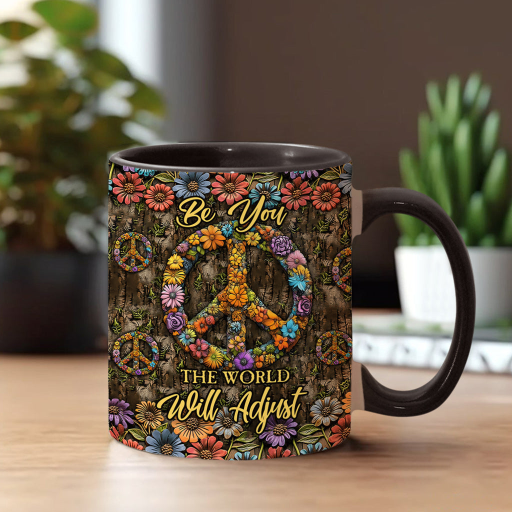 Personalisierte Tasse mit Hippie-Akzent für Hippie-Fans