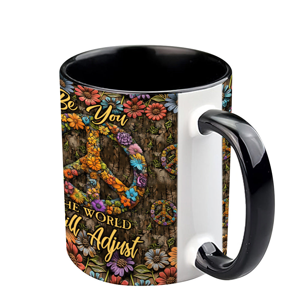 Personalisierte Tasse mit Hippie-Akzent für Hippie-Fans