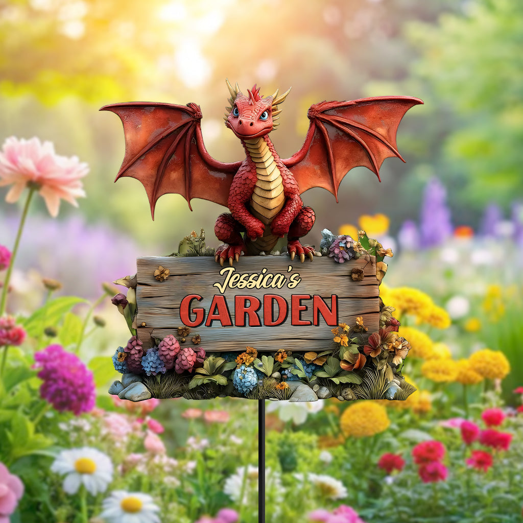 Drachen-Gartenkunst aus Metall – Personalisierte Gartenkunst aus Metall