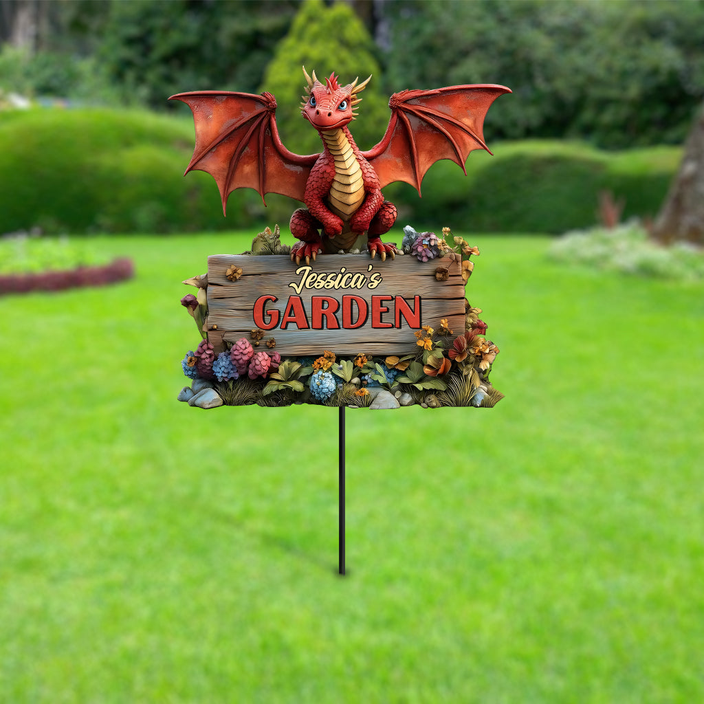 Drachen-Gartenkunst aus Metall – Personalisierte Gartenkunst aus Metall
