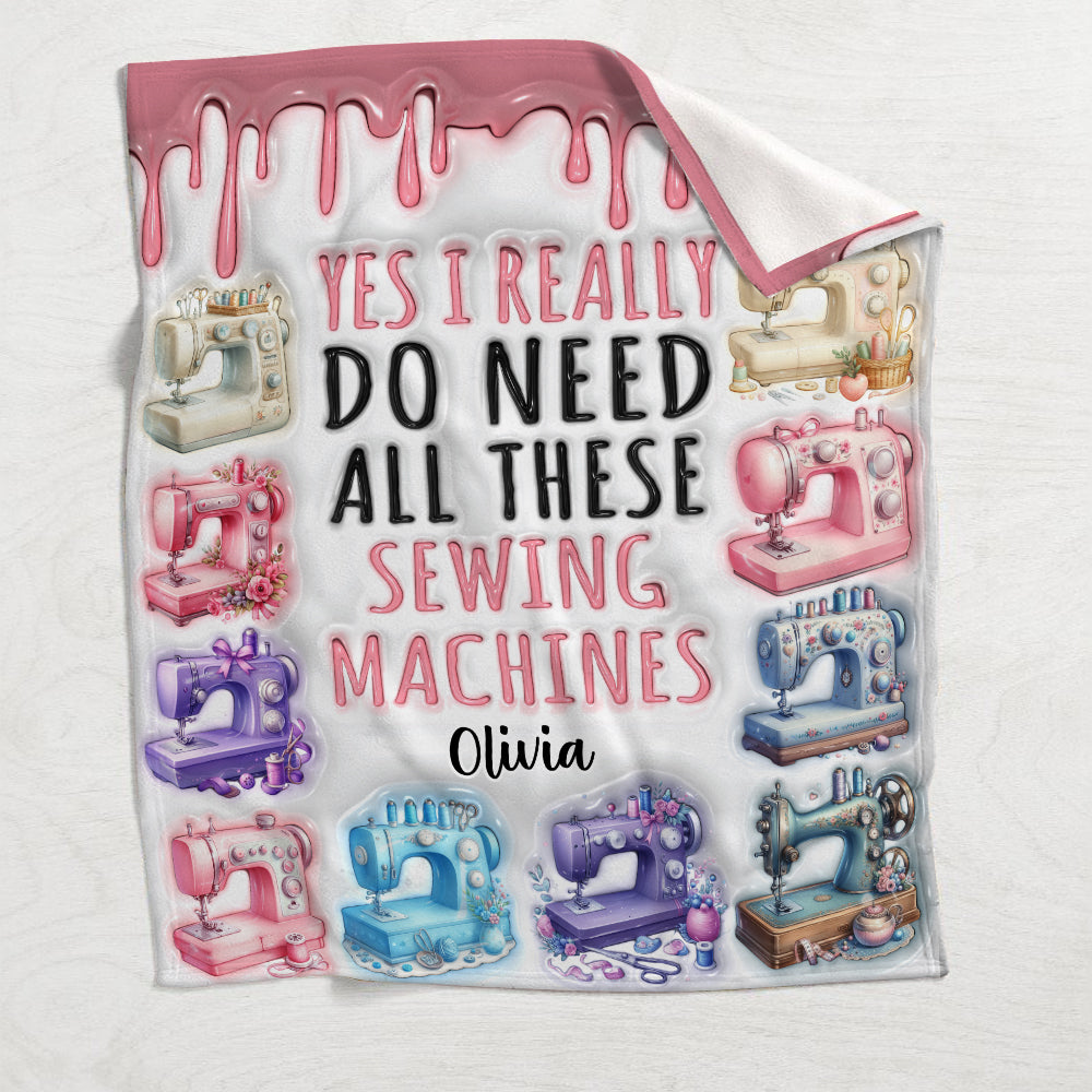Ich brauche unbedingt all diese Nähmaschinen – personalisierte Nähdecke