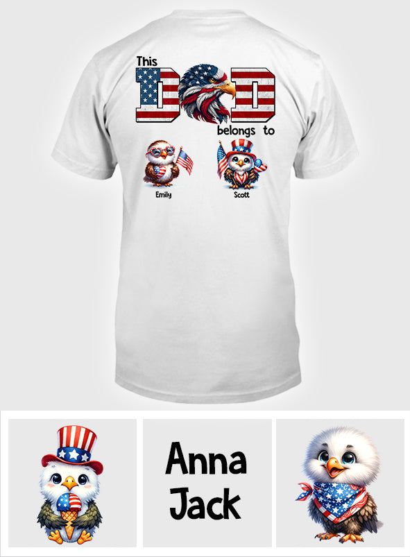 Adler-Papa – Personalisiertes Vater-T-Shirt und Hoodie