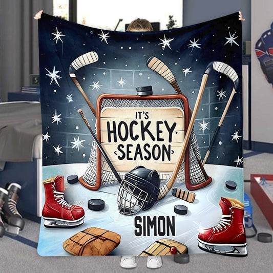 Hockeysaison – Personalisierte Hockeydecke