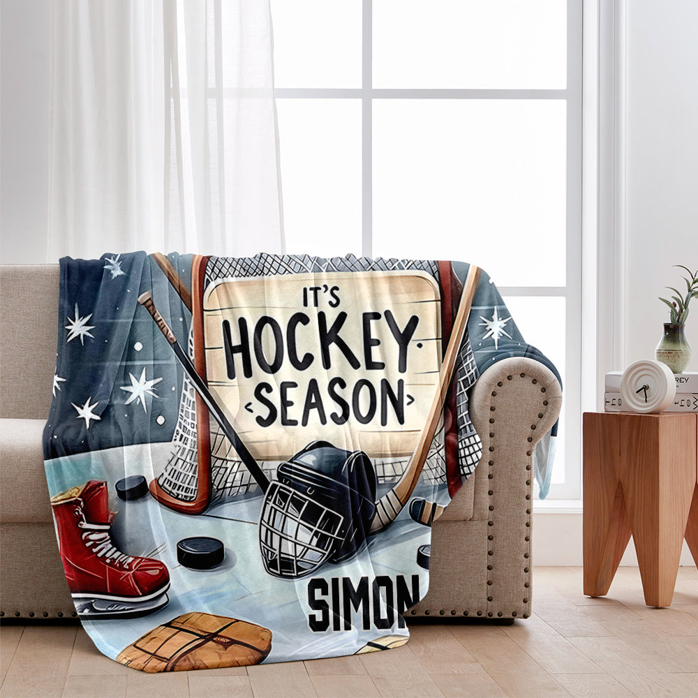 Hockeysaison – Personalisierte Hockeydecke
