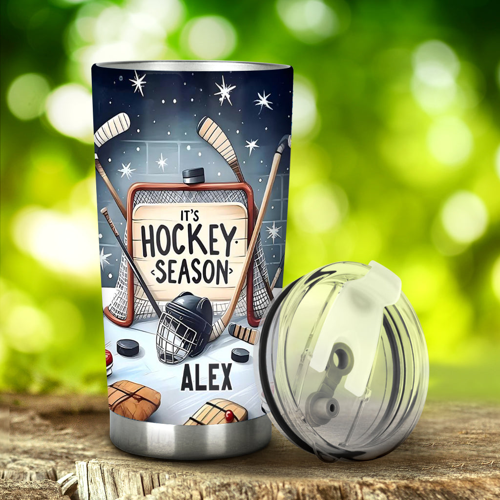 Hockey Season - Personalized Hockey Tumbler