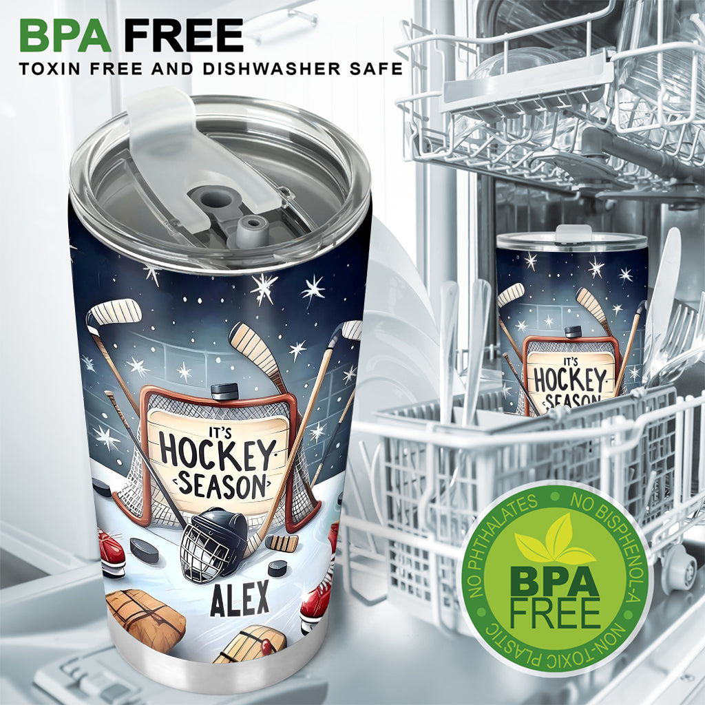 Hockey Season - Personalized Hockey Tumbler